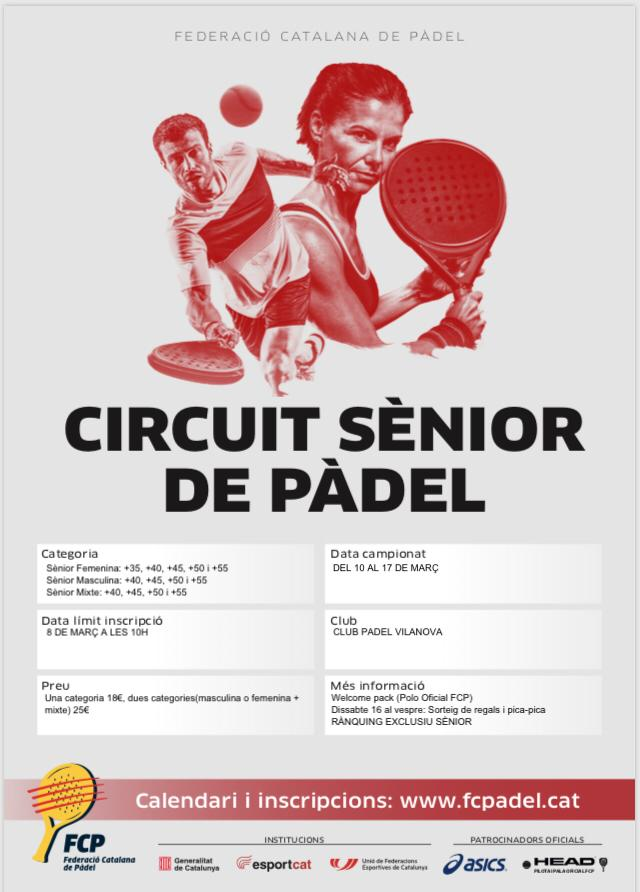 Este si, que si es un circuito pensado para para mi ;-) un #malaltsdepadel #senior
Circuito Sénior de #padel de la <a href="/FCatalanaPadel/">FCP - Federació Catalana de Pàdel</a>