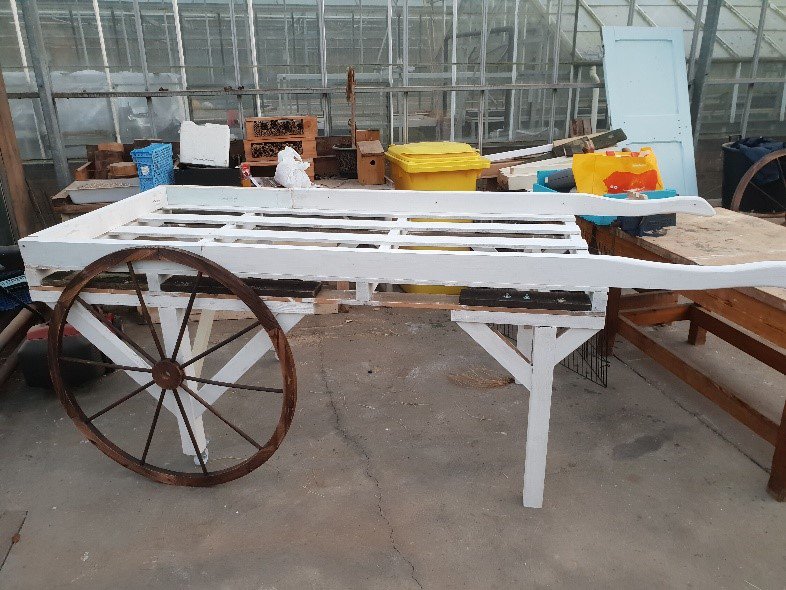 Portland_F_S's tweet photo. During Horticulture sessions here @PortlandCollege learners have been building a cart to display and sell their produce. It's great to see their maths skills put to good use - as they also had to check the cart would fit through the doors! #MathsWeek2019 #MathsCreative https://t.co/FXAMvi5bhp