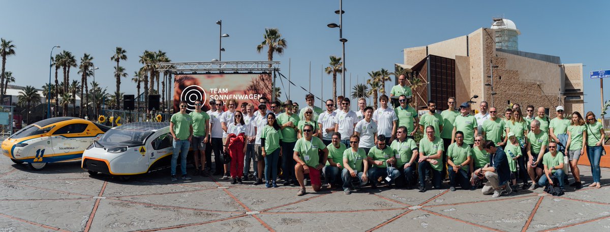 sonnenwagen's tweet photo. At the Smart Green Island Makeathon 2019 in Gran Canaria, we were able to exchange ideas with young talents from all over the world about solar cars and inspire them to help shape the mobility concepts of the future.
#pushingboundaries #makeathon2019 #grancanaria #youngtalents https://t.co/U8CPjkFDZa