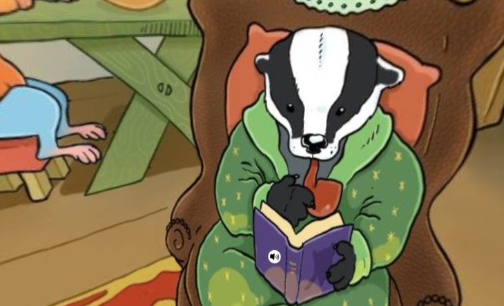 This is from a very talented children's book illustrator Micheline Hess.

This 360° Virtual Reality artwork can be found in our new 360°/VR section. Our content for this section is sourced from kuula.com, which also has other types of images in 360°/VR.