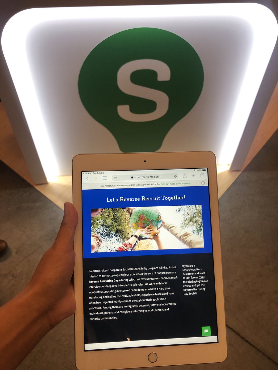 PennaMikenzie's tweet photo. Let’s talk about Reverse Recruiting @SmartRecruiters #reverserecruiting #HIRE19 https://t.co/LUXq6JUzC5