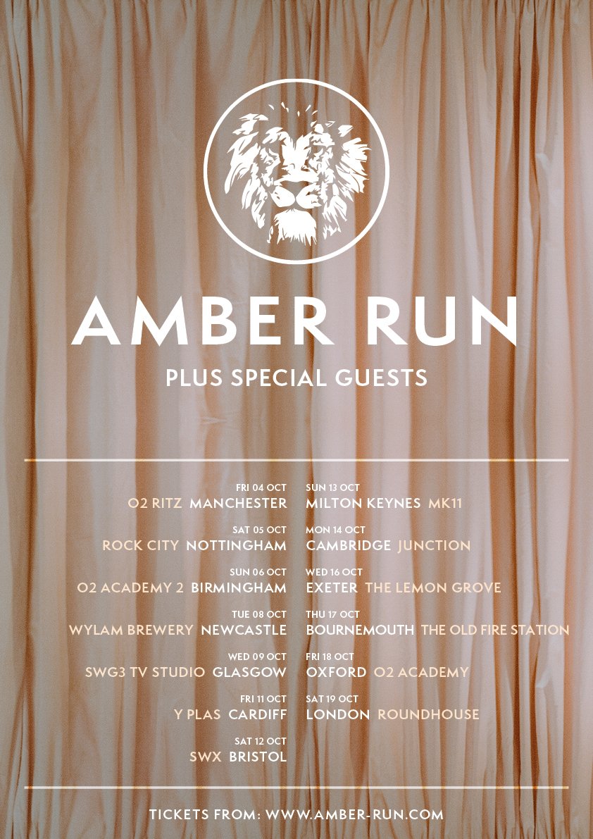 AmberRun's tweet photo. UK. We're back this Autumn for some of our biggest ever shows. Who's in? Presale tickets available right now only from: https://t.co/8YE4ofyHKf. Select European shows coming soon. https://t.co/3PuS0jWf8V