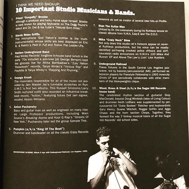 MapTheSky's tweet image. Perusing #egotrip #raplists and was reminded of some of the dopest bands and #musicians to add their touch to some of #hiphopmusic greatest tracks. #production #musicproduction #learn ift.tt/2Xoo9Dc