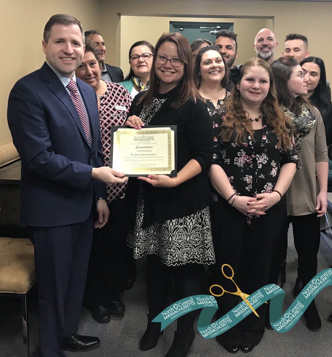 ncmchamber's tweet image. Congratulations to Total Mortgage of Leominster on their grand opening!