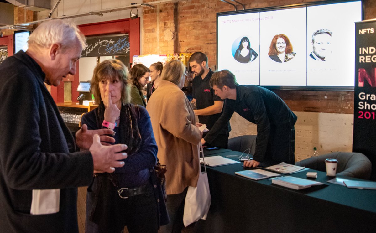 jonwardle's tweet photo. Day 2 of the #NFTSgradshow sponsored by @netflixuk is almost over. It’s been another great day showcasing student work across Games, Documentary, Marketing and Programming and Curation. One more day to go and then our Graduation Ceremony! https://t.co/NpVCAzOvPx