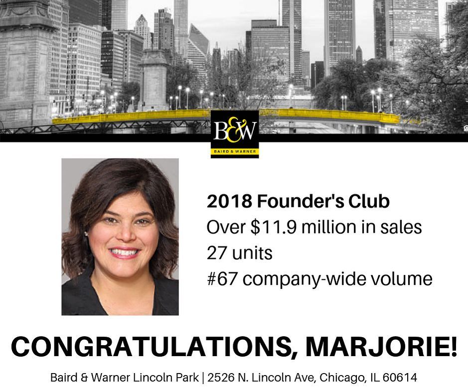 MarjorieChgo2NS's tweet photo. Thank you so much to my wonderful clients for an AMAZING 2018!!! π π
.
.
.
#chicagorealtor #chicagorealestate #chicagoliving #movingtochicago #bairdandwarner #foundersclub #realtor #realestate #realestateagent https://t.co/agA9aTLE8R
