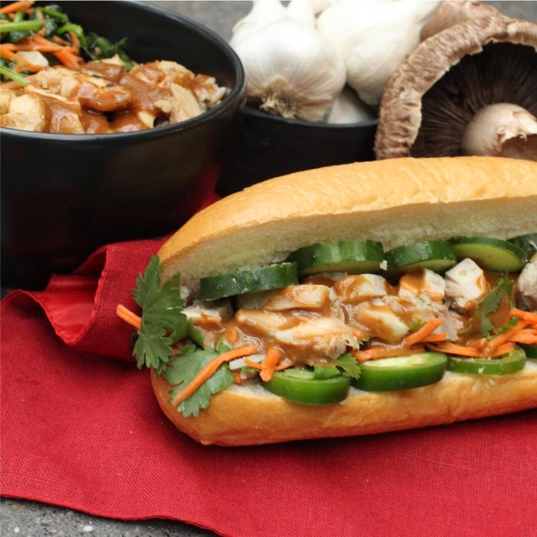 Garlic Umami on a Lemongrass Chicken Banh Mi? Sign me up! $2 off ends this week.
#eatkigokitchen #banhmi #2dollarsoff #getitwhileitshot #seattlelunch