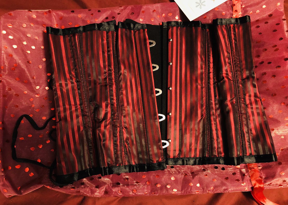 MistressHQuinn's tweet photo. I’ve been under the weather, thus the Twitter silence. Despite not feeling well, this unexpected gift from My lamb made me smile! A gorgeous steel-boned corset off of My wishlist, I’m so excited to wear it. Thank you lamb! 🐑 #FemDom #FinDom #Dominatrix #ProDomme #AtlantaDungeon https://t.co/LeXRoFVPVl