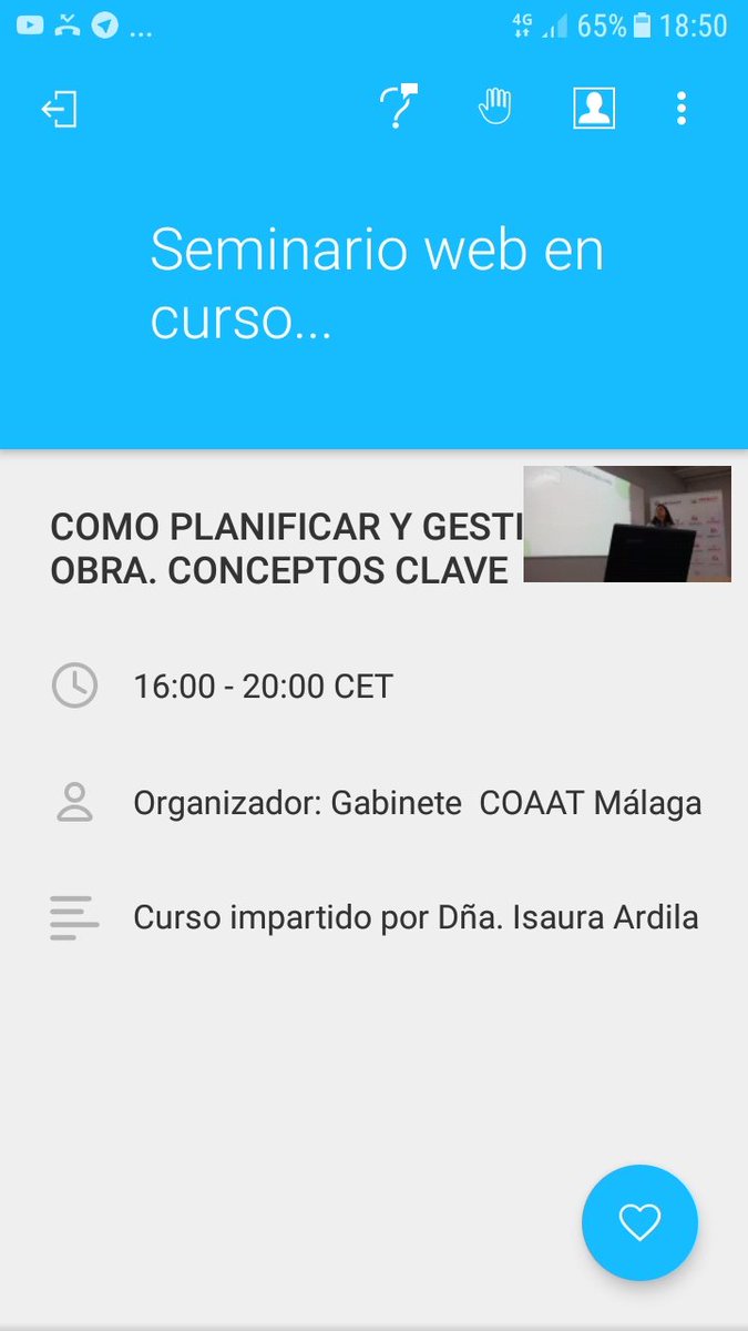 aparejadoresma's tweet image. Tercera Jornada del Curso "Cómo  planificar  y gestionar una obra ". Los mutualistas de @PREMAAT y @Musaat_Seguros gozan de una subvención para seguir el mismo. 49 colegiados  de toda España siguen el curso online
