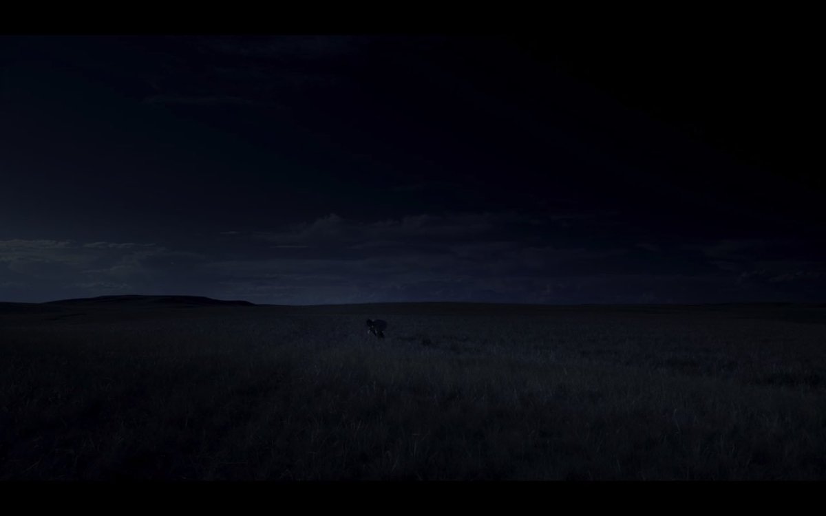 They enter the hotel & film ends. We have reason to hope 4 then but know they will be judged one way or another. Ties back to beginning of film bc I think Reapers are carrying Scruggs or maybe Franco’s body. Hope you enjoyed my analysis. 17/17