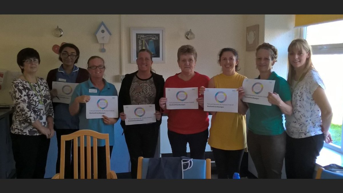 MuthaOfTheAce1's tweet photo. Today at @WiganCouncil #Heathside Care Home, #leigh. These lovely ladies became our latest @Autism__Friends encouraging an #autismfriendlywigan borough. @lisa_may1 and #CathJones 2 of our #AutismFriendChampions hosted the session. https://t.co/Lo434IgpW6