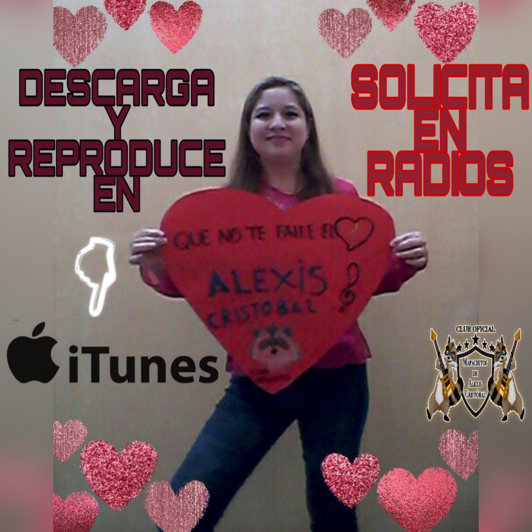VernicaLpezMon1's tweet photo. 🎵 #QueNoTeFalleElCorazón de 🎤 @AlexisMusicMX 🎧Solicitala en tu estación de radio favorita.📻
Descarga y reproduce en #Itune
https://t.co/gBqRZ1rnZa
#TeamMapachitos
#SonicMusicMéxico
#AppleMusico
#SiguiendoLosPasosDeAlexisCristóbal 👣
@MapachitosDeAC
@sonymusicmexico https://t.co/6hBsXQzwvw