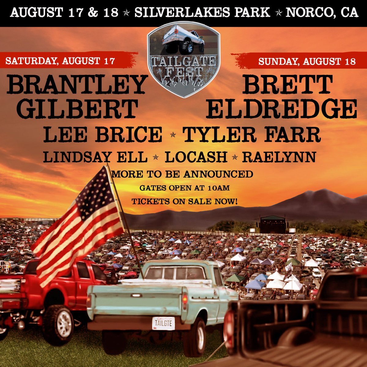 Can't wait for this one! Join me at California’s only tailgate country music festival <a href="/tailgate_fest/">Tailgate Fest</a> - we’re gonna go BIG. Who's coming?! Tickets: latailgatefest.com/tickets