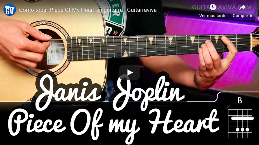 Guitarraviva's tweet photo. Si existe una reina del #blues, esa, sin duda es la gran Janis Joplin. En este tutorial te enseño a tocar una de sus canciones más famosas y brutales, Piece of my Heart. ¿Te mola la idea? #semanadelbluesguitarraviva #guitarraviva #tutorialesguitarra https://t.co/EmkbXJgNuT https://t.co/2PB6U0z5Pc