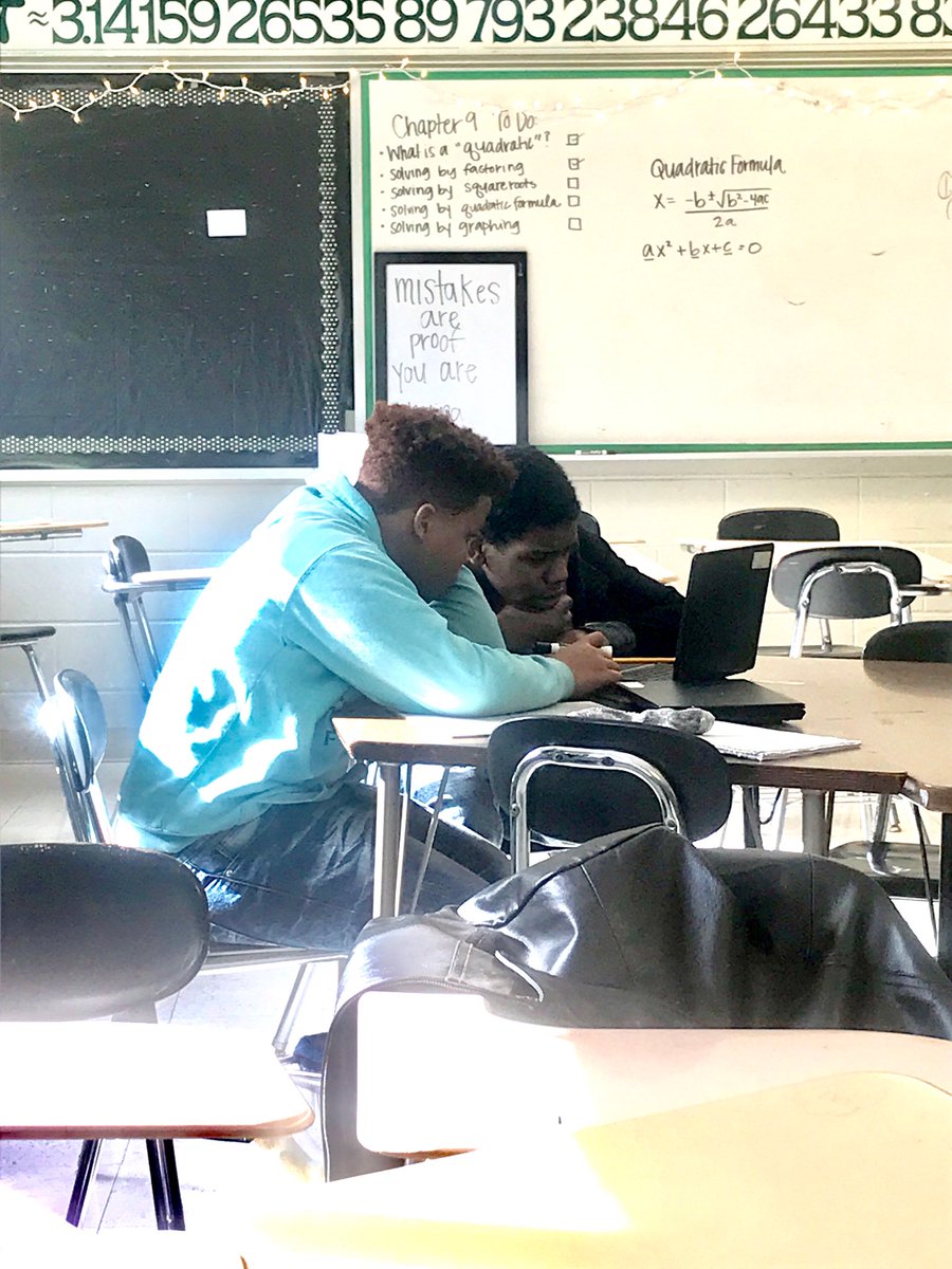 jena_ipock's tweet photo. I had to sneak this picture in because they were working so hard! #algebra #deltamath #bettertogether https://t.co/jGDPGv6bki