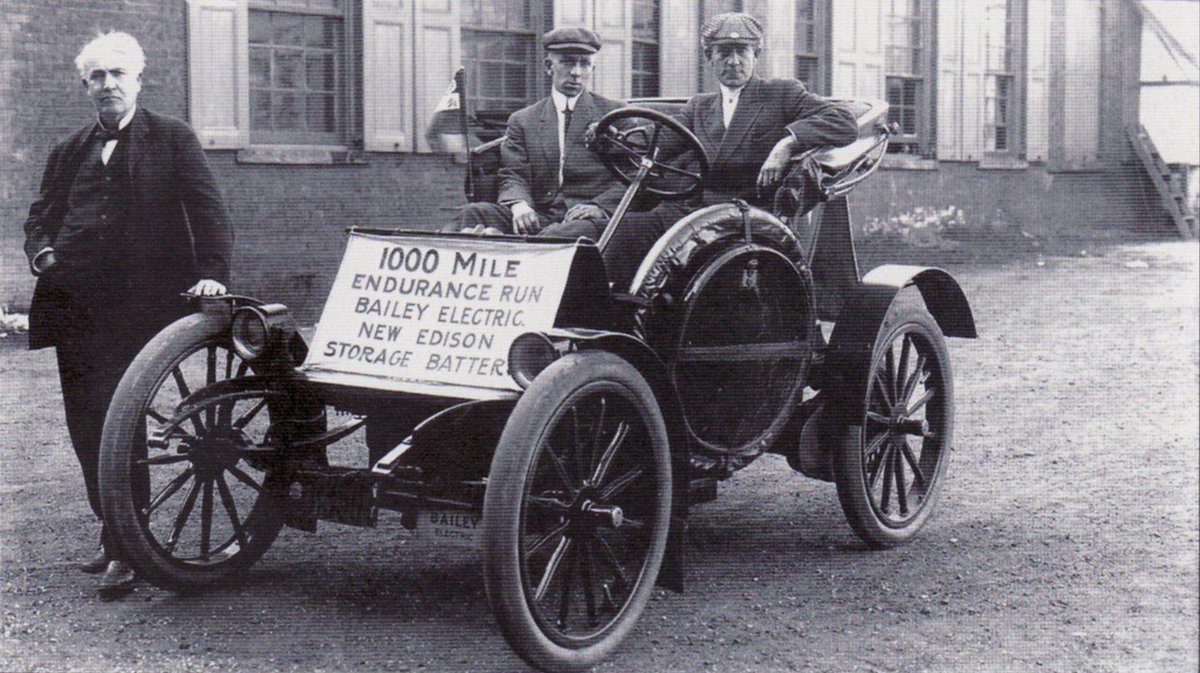 39) Make sense now?If we had the technology to run automobiles on batteries 100 years ago, how many $TRILLIONS in lost gasoline, kerosene, and diesel sales?Want to know how long the Edison Battery lasts?100 years...Lead-acid? 5-10