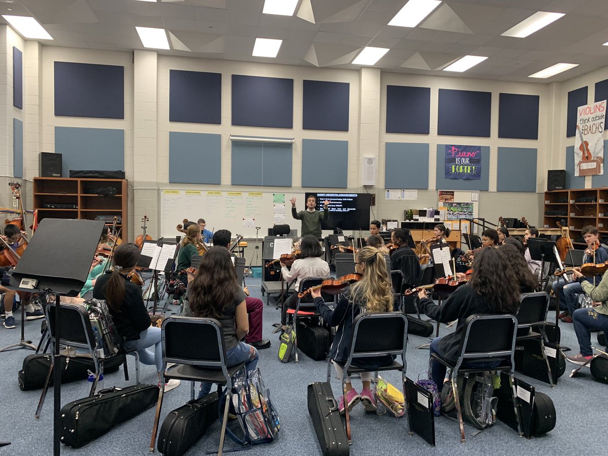 Our Chamber orchestra is busy preparing for full orchestra UIL which is one week from today!