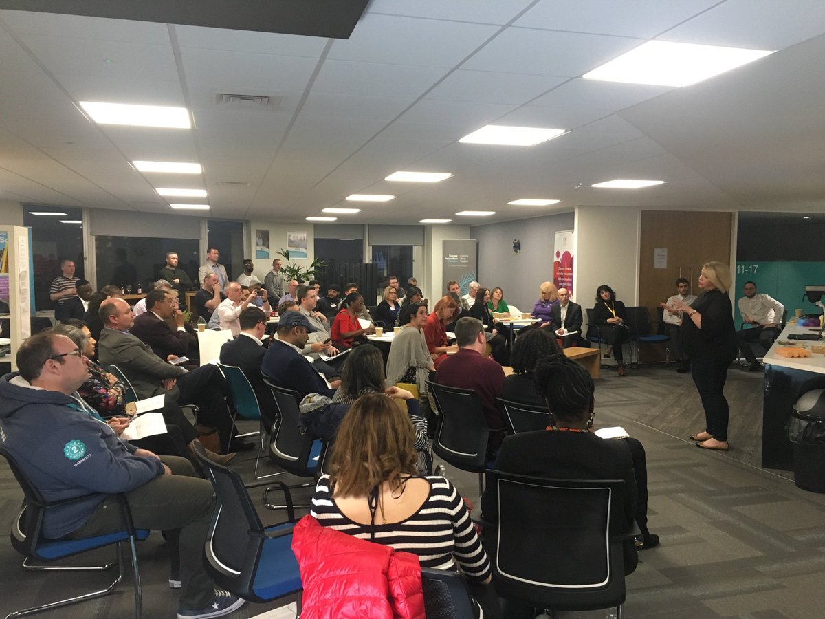 MMaryMcKenna's tweet photo. Super well-engaged crowd here this evening for #croydongovtech - well done @davebriggs https://t.co/pIBRJXLige