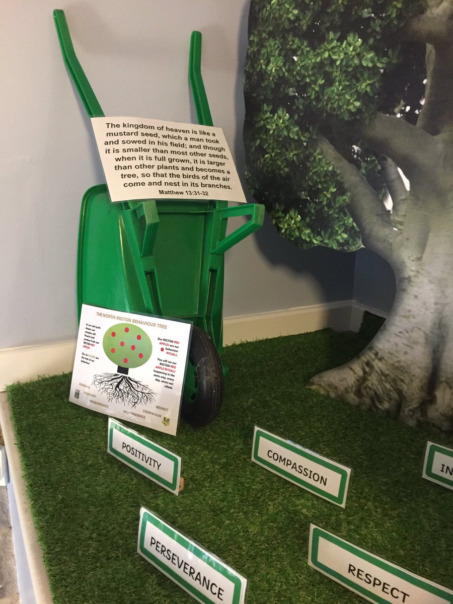 Another Grow Blossom and Flourish display at North Rigton. #gbf #growblossomflourish #schoolvalues