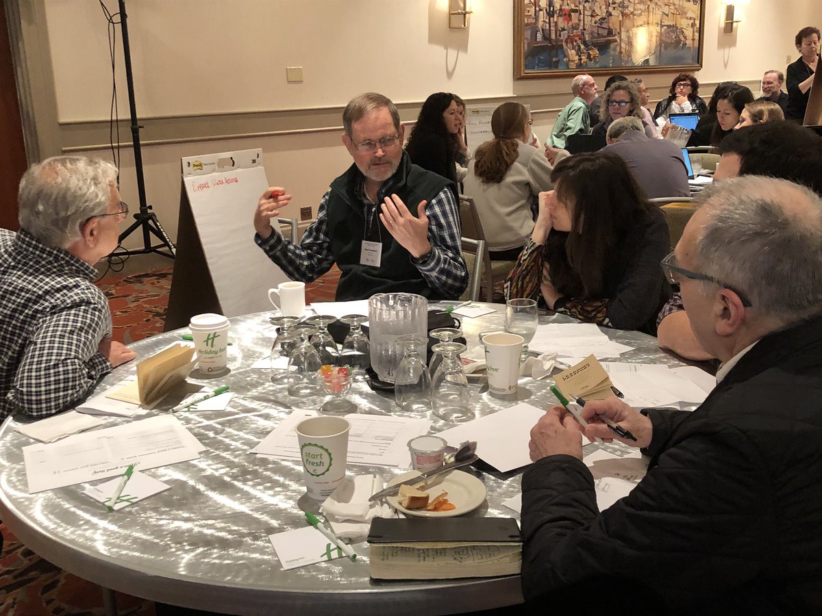 DWZ44's tweet photo. Adult educators practice the learner role. #UCSFMedEd21 https://t.co/kC8phrqoCM