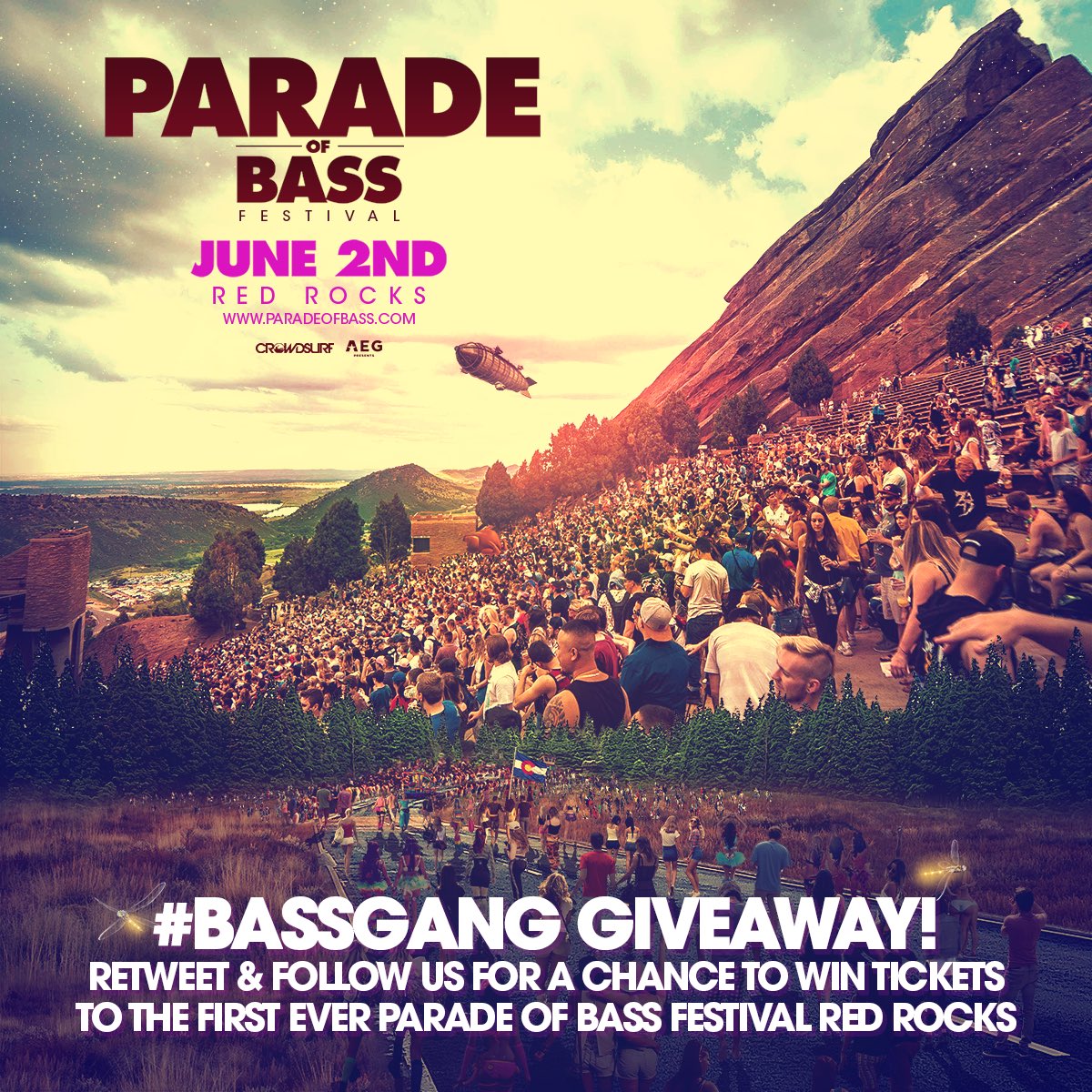 ParadeOfBass's tweet photo. #BASSGANG 🚀  The excitement is just beginning! Before we reveal the madness in full, we’re hooking up one lucky crew with tickets to the first ever PARADE OF BASS FESTIVAL at RED ROCKS: 

RT, Tag up to 5 friends, &amp; Follow us for a chance to win! https://t.co/qfKUhKA6q7