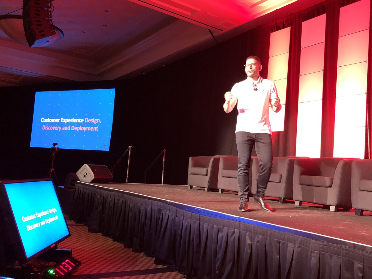 airportxnews's tweet photo. Our keynote @MichelFalcon engaging our attendees. #AXConference19 https://t.co/4kzzYPQJre