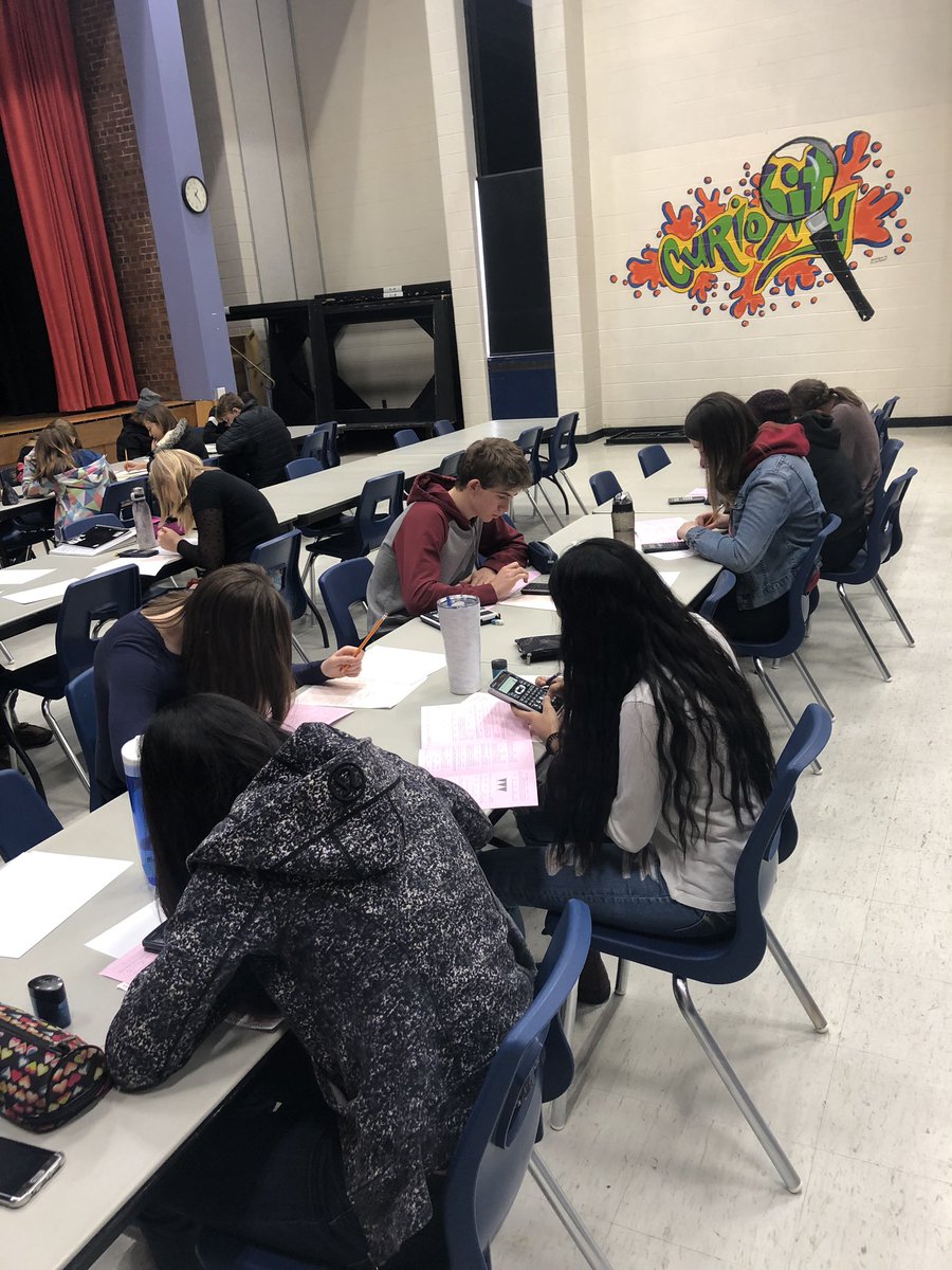 MrRayTLDSB's tweet image. Grade 9,10 and 11 students writing the Waterloo Math Contest. Gotta love when students voluntarily sign up to do a math test. #Mathlete #PascalContest #TLDSBlearns