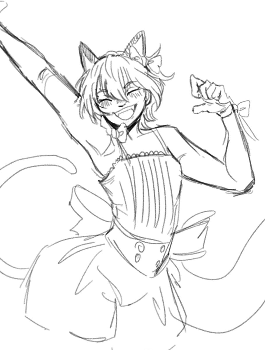 i was asked to sketch rin and it reminded me of the last time i drew her in 2016 