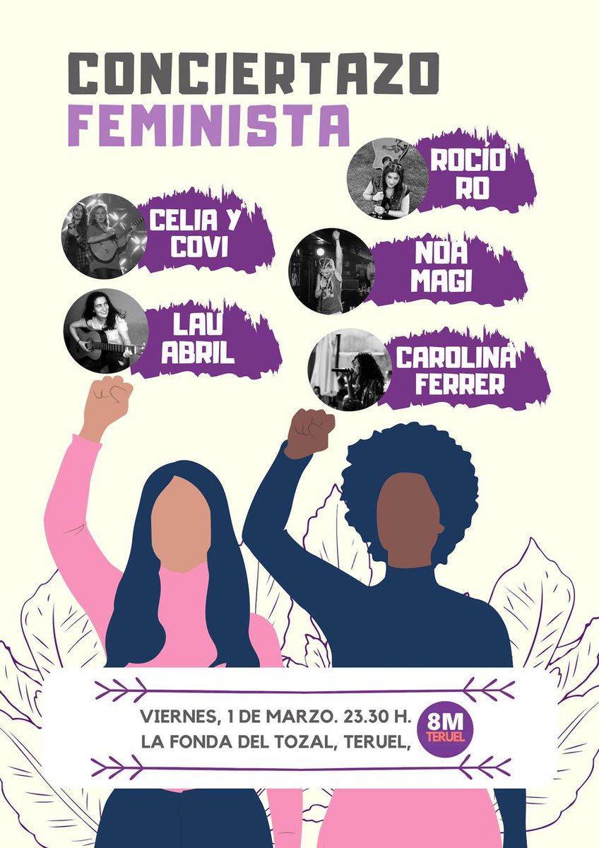 ⚡Teruel⚡ Conciertazo feminista 😎 te lo vas a perder? 🎶Ni de broma🎶 a menear el esqueleto!! #aragonfeminista #Teruel #8M #HaciaLaHuelgaFeminista #8M2019 #HuelgaFeminista2019 <a href="/HuelgaFeminista/">8M</a> @celiaycovi <a href="/lauabril/">Maria De los Angeles</a> <a href="/noamagic/">NoAmAgiC(ルタテラ)</a> 🤜 gracias artistas🤛