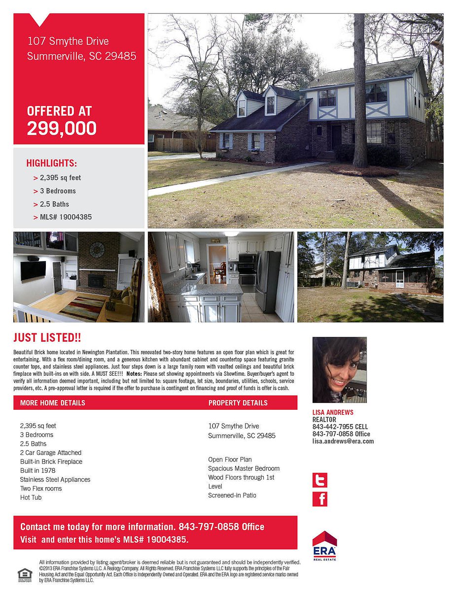 SSiegling's tweet image. Just listed in Summerville, SC!!