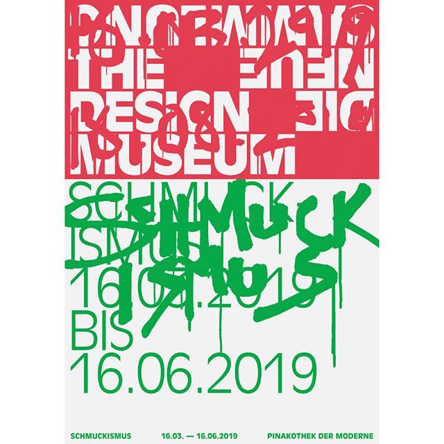 BureauBorsche's tweet photo. Die Neue Sammlung NEW exhibition SCHMUCKISMUS #graphicdesign #typography #artdirection #mirkoborsche #bureauborsche #munich @dieneuesammlung https://t.co/ZP1E8fsP77 https://t.co/1YD0n4TKv2