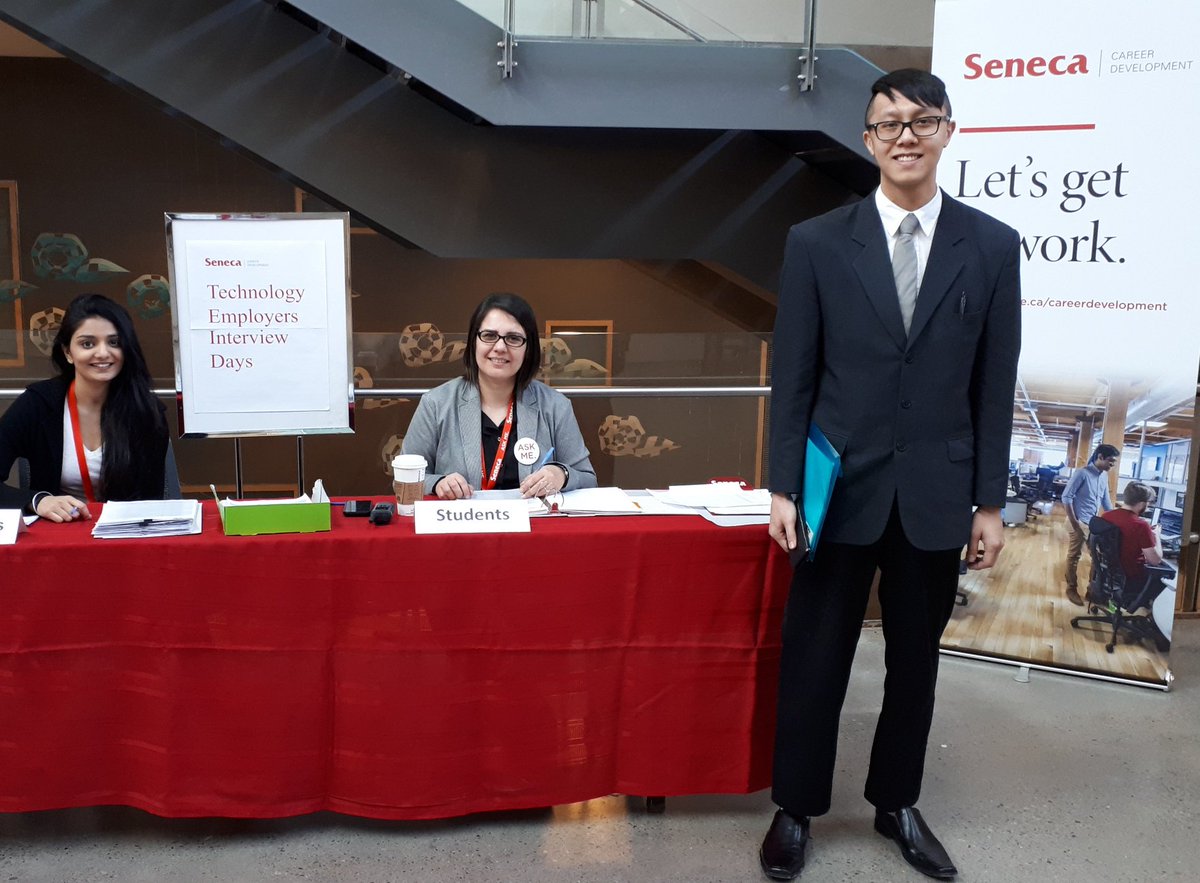 Today &amp; tomorrow employers are on campus to interview graduating students i from technology programs. There are a few interview slots still open. Register here bit.ly/2GKHpGf
