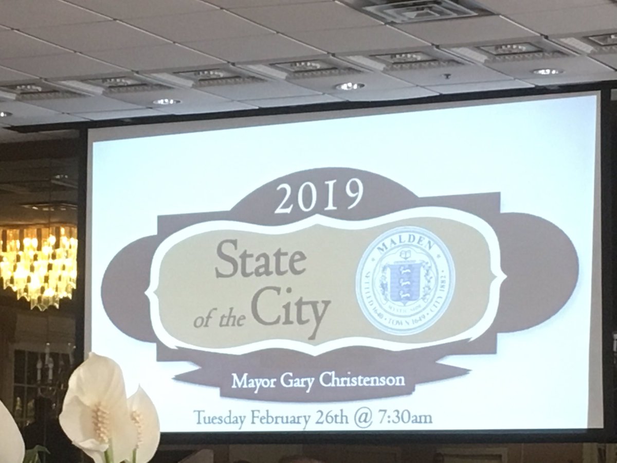 YouthHarbors's tweet photo. At State of the City @TheCityofMalden with Mayor Christenson @MayorOfMalden. Thank you for invite @MaldenMAChamber #strongpastproudfuture @JRISocialJstce https://t.co/gkIePqUN1w
