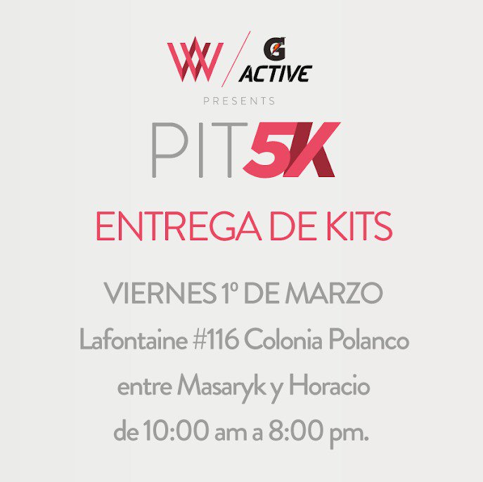 totalrunning's tweet photo. ¡Prepárate! La meta de #PIT5K está cada vez más cerca. 
Está será la fecha, lugar y hora de la ENTREGA DE PAQUETES. 
¡Tú puedes! estás my cerca de vivir una experiencia única #PIT5K #BreatheItInRunItOut https://t.co/qyqAo6gDRk