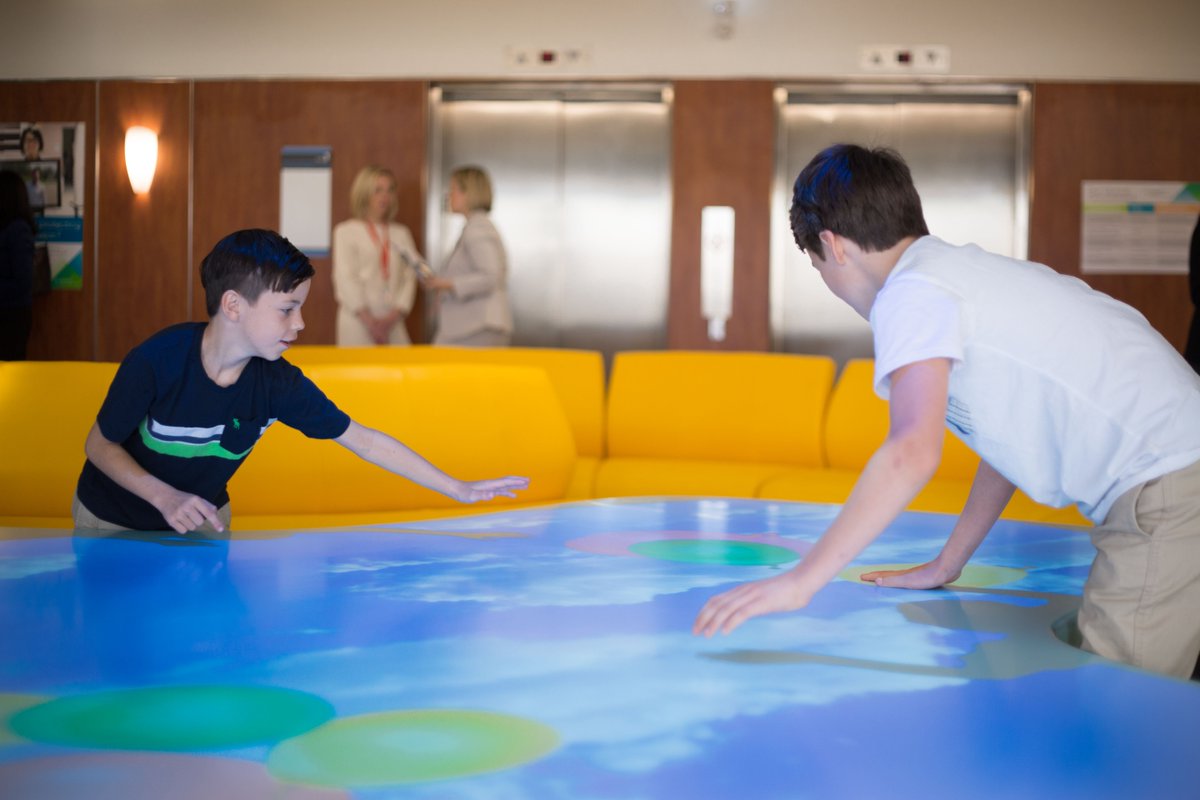 We believe in patient focused design that uplifts and empowers. By turning waiting rooms &amp; foyers into immersive environments, our gesture control technology delivers positive distraction and inclusive play spaces the whole family can enjoy! #PatientExperience #HealthcareDesign