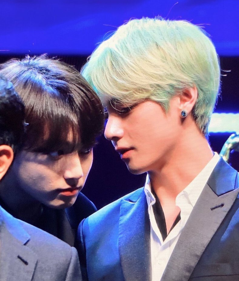 They endured the test of time! Jungkook still so attentive to Taehyung all through those years! #vkook  #kookv  #taekook 