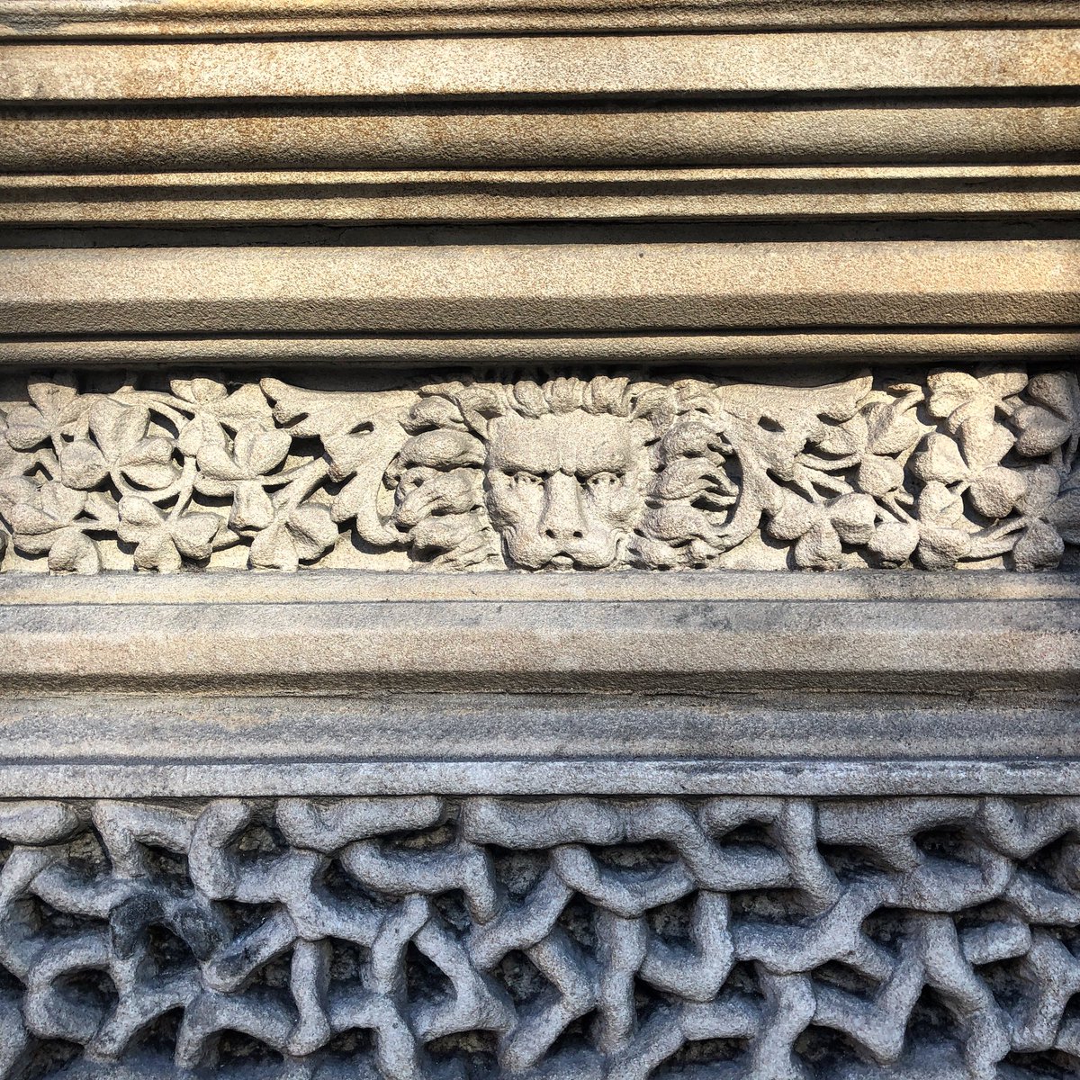 Spotted this mane man 🦁bathing in the sun today 

#hiddengems #architecturaldetails #masons #masonry #carvedstone #architecturalphotography #belfast #scottishprovidentbuilding #lionshead
