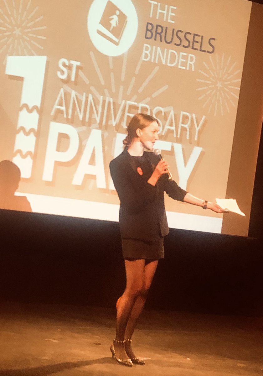 beyond_brussels's tweet photo. This is @cbrandsma 
She’s an inspiration
Instead of complaining, she teamed up to launch @bxlbinder to do her part to tackle THIS:

6% - 🚺 CEOs in EU
26% - 🚺 on boards of EU firms
34% - 🚺 on panels 
36% - 🚺 in @EUParl_EN
39.6% - 🚺 in mgmt @EU_Commission 

#1year1000voices https://t.co/qR5EcMiruP