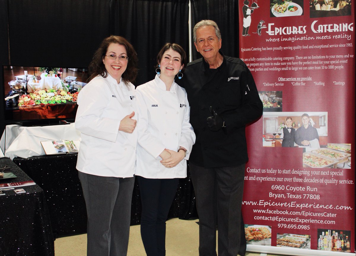 EpicuresCater's tweet photo. We were so happy to meet so many future brides and grooms yesterday at the Brazos Valley Bridal Show.
If you missed us, we would be more than happy to chat about your special day!
#epicurescatering #BCSWedding #collegestation #catering #food #BABV https://t.co/uTDj5dNGN0