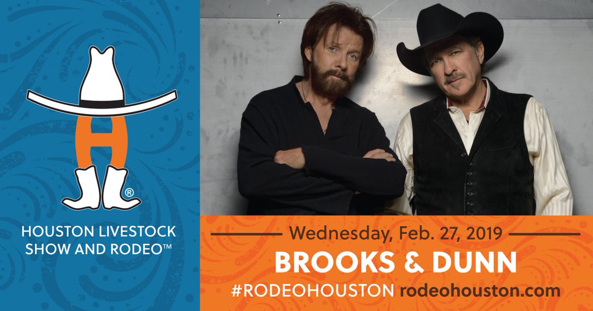 RODEOHOUSTON's tweet photo. RT &amp; Follow @RODEOHOUSTON for a chance to WIN 2 tickets to see @BrooksAndDunn tomorrow, Feb. 27! #RODEOHOUSTON https://t.co/I1miAhlDZV