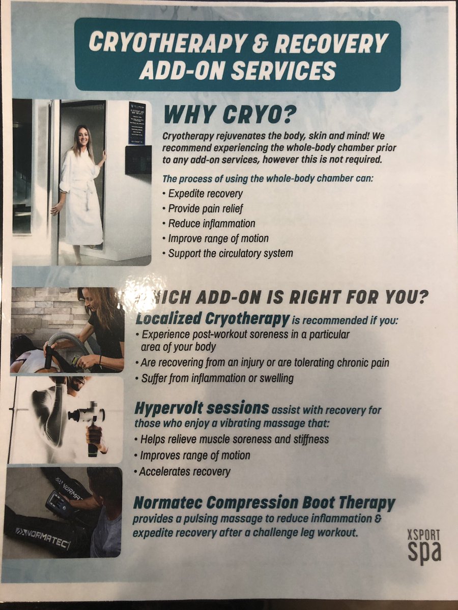 Hannah Burke (@hannah_mary4) on Twitter photo #Cryotherapy โ๏ธ Coming to <a href="/XSportFitness/">xsportfitness</a> Piperโs Alley #Spa Special Pre-Sale promotions available NOW-THURSDAY! #relaxandrecover #Cryotherapy โ๏ธ Coming to <a href="/XSportFitness/">xsportfitness</a> Piperโs Alley #Spa Special Pre-Sale promotions available NOW-THURSDAY! #relaxandrecover