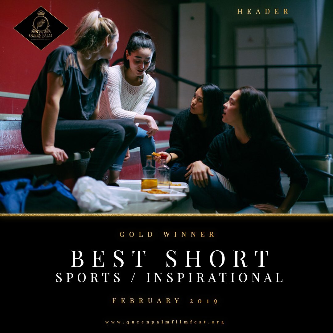 queenpalmfest's tweet photo. Congratulations are in order!🍾🎉
#FebruaryEdition #GoldWinner for #BestShortSportsInspirational goes to #Header
Directed by #DanaBontempo
Starring 🌟#MadisonIsolina #AliyaBoulanger #LauraBurke #NikkiWest #LarissaBustillo #TerranMilne #TinaMarieSpringham #GaviBeigel https://t.co/aXZfJvUzKy