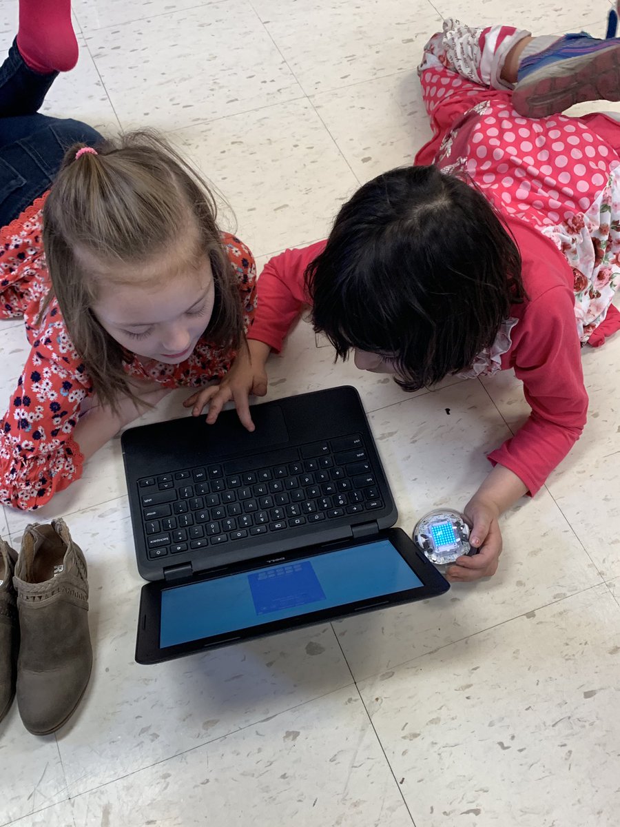 w_york's tweet photo. Today the @Sphero Bolts took a field trip to Murray Elementary 1st Grade to visit @MESmrsrobinson’s class! These expert programmers learned about variables, coded, experimented and animated the Bolts!  #murrayschools https://t.co/zdcq3BG9r6