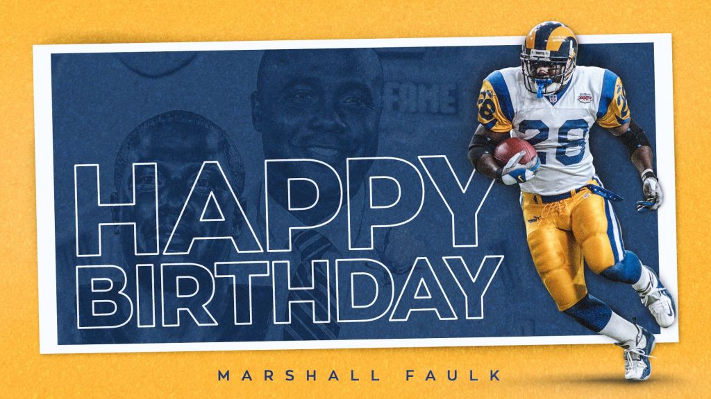 Join us in wishing Marshall Faulk a happy birthday!  