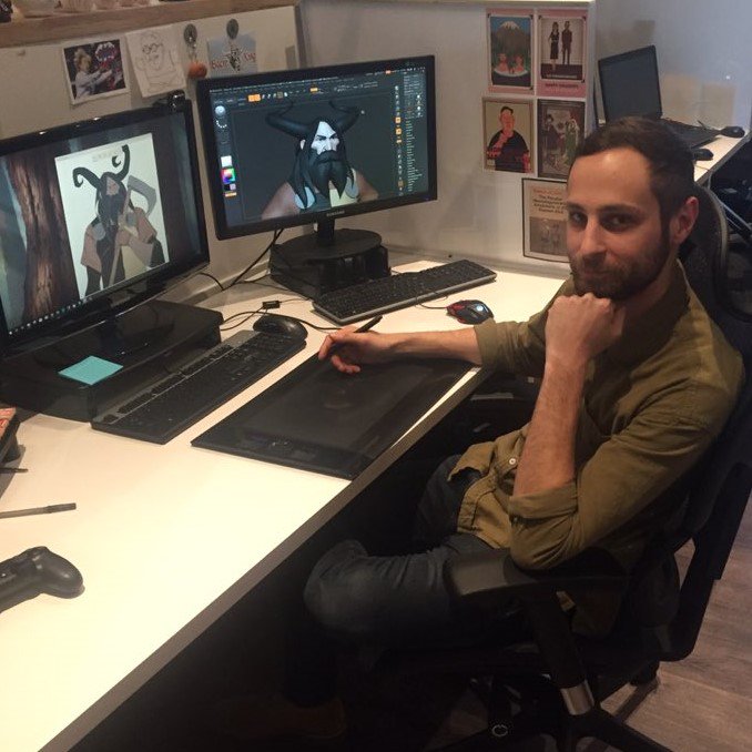 Say hello to Steven Kosanovich, a Character Artist at our Chicago studio who enjoys character design and cheap beer. His favorite film is The Dark Crystal. "It's corny, but I wouldn't be working in the video game industry had I not seen it." instagram.com/p/BuWzpgHnYSJ/