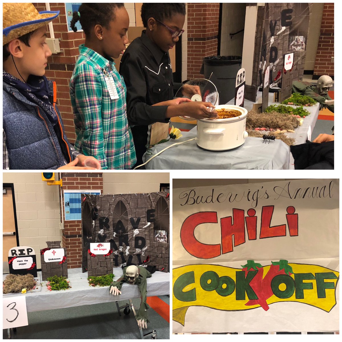 CIA students participating in our annual chili cook off <a href="/budewigbulldogs/">Budewig Intermediate</a>