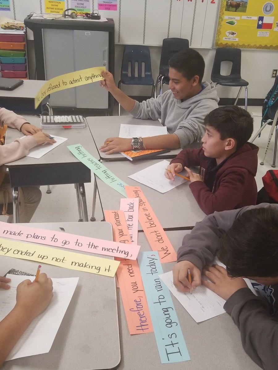 MrsPacheco_SSMS's tweet photo. Sentence Strips to make different kinds of sentences. Thanks for the guidance, @cespar04!!! #CommaRules #TeamSISD #SISD_WIN @DW_K8S @LAlt_DWS https://t.co/lNofjS7vjE