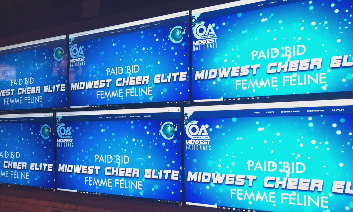 Because seeing it on 1 tv isn’t enough! Thank you <a href="/COAtweet/">COA Cheer & Dance</a>