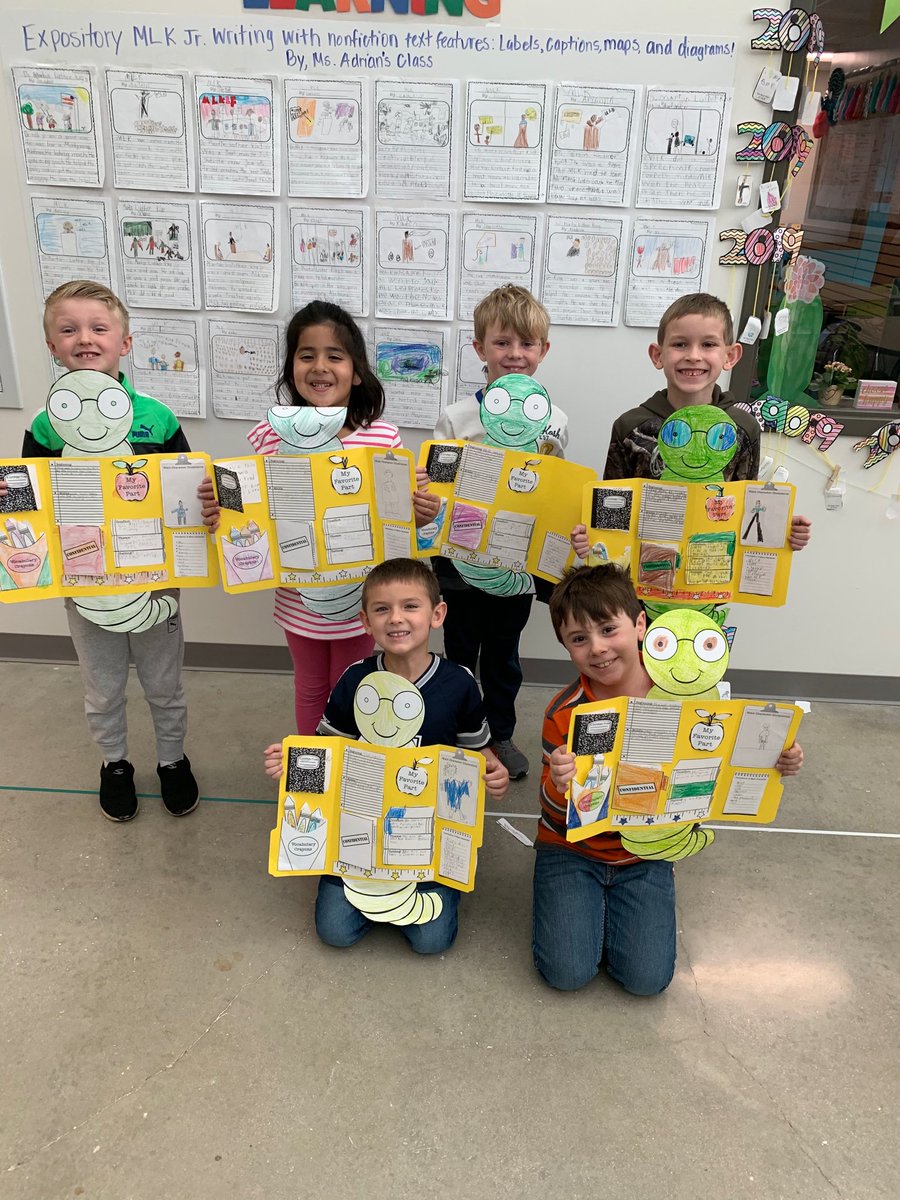 Chels_Allison's tweet photo. These kiddos just finished up a chapter book in their book club!! They made a ‘book worm’ report to ensure they had deep comprehension of their reading! Great work team! #bookclub #firstiescan @VanRaubES https://t.co/JqMtldOqDr