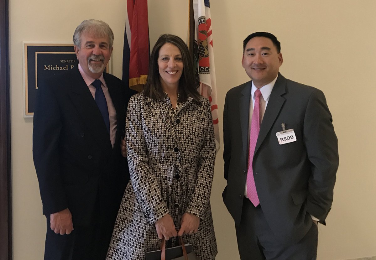 Taking the message of broadcasters to the Hill!  Tregg White, Al Harris and Laura Grott#WeAreBroadcasters